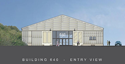 Building 640 - entry view