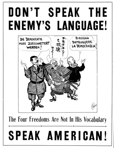 Don't Speak the Enemy's Language poster