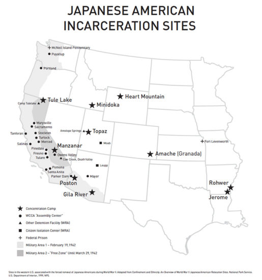 Japanese American Incarceration Sites